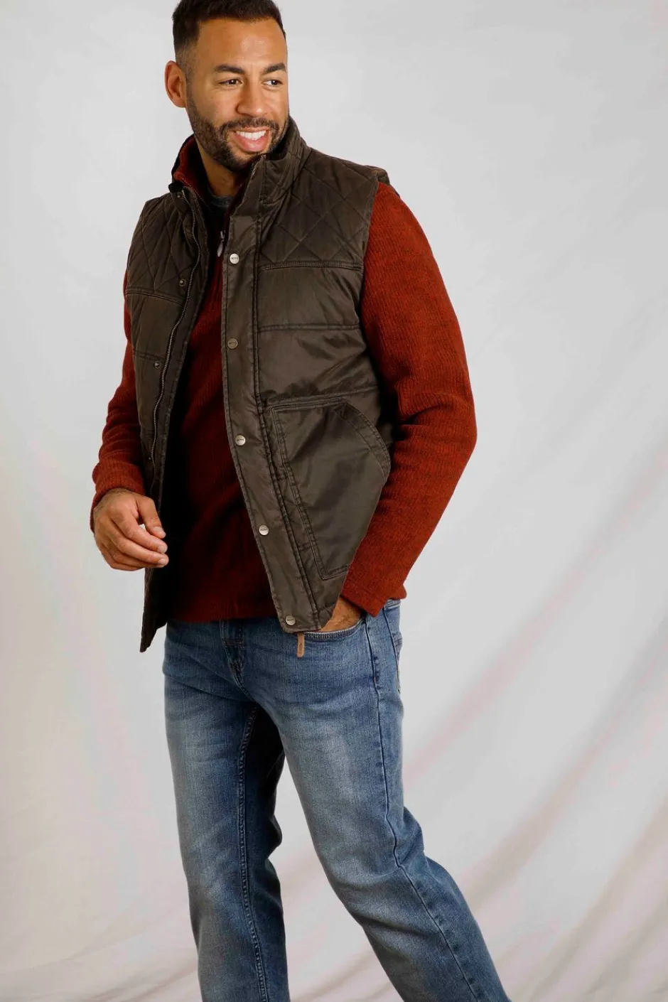 Weird Fish Coats, Jackets And Gilets|Blayney Gilet Bark