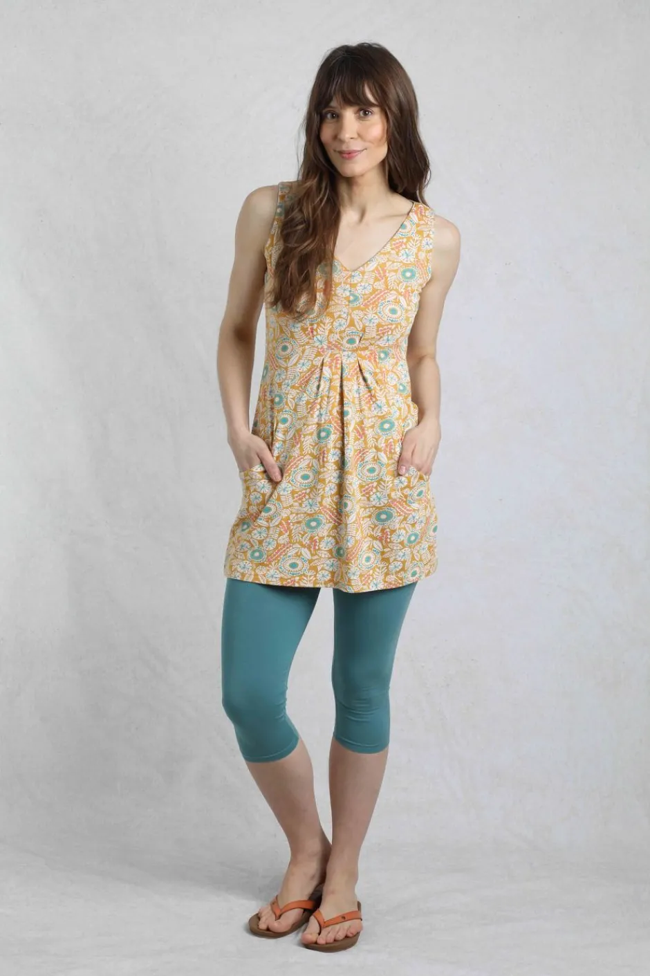 Weird Fish Leggings|Jumpsuits & Playsuits|Blondie Cropped Leggings Mineral Blue