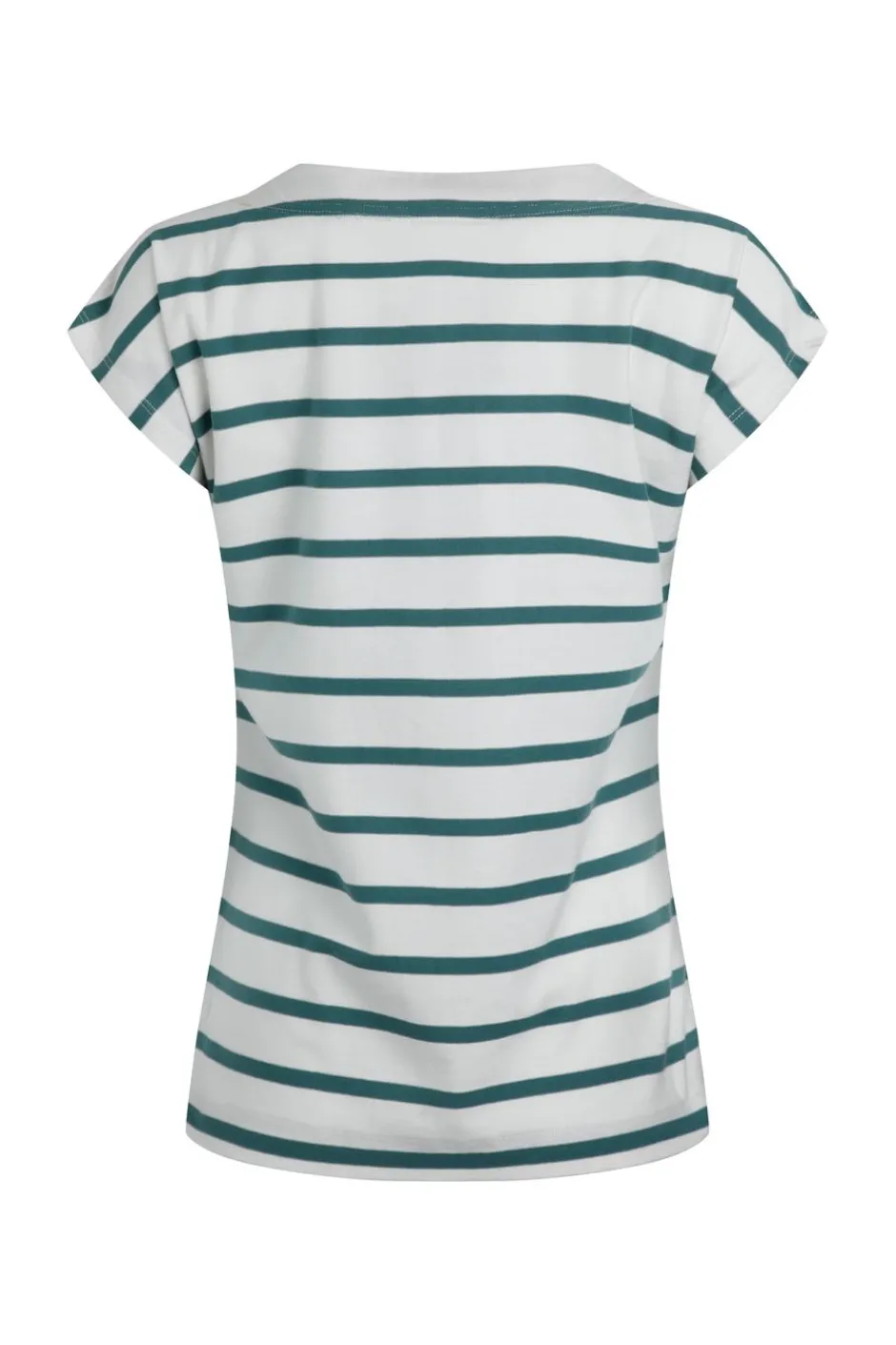 Weird Fish Tunics|Tops & T-Shirts|Bowe Organic Cotton Striped Jersey T-Shirt Mineral Blue