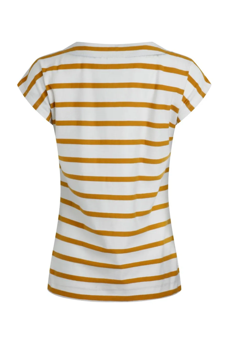 Weird Fish Tunics|Tops & T-Shirts|Bowe Organic Cotton Striped Jersey T-Shirt Deep Amber