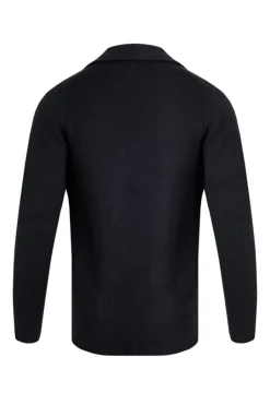 Weird Fish Jumpers & Knitwear|Brad Knitted Cardigan Midnight