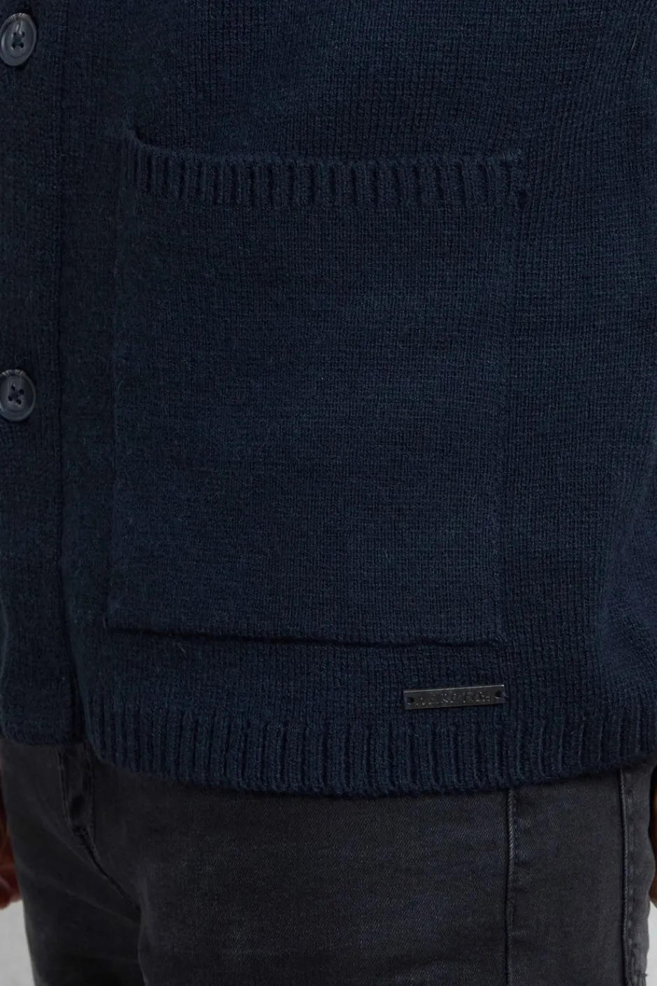 Weird Fish Jumpers & Knitwear|Brad Knitted Cardigan Midnight