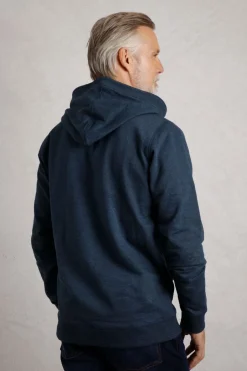 Weird Fish Sweatshirts & Hoodies|Bryant Front Print Graphic Popover Hoodie Navy