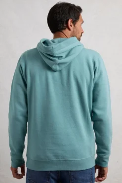 Weird Fish Sweatshirts & Hoodies|Bryant Front Print Graphic Popover Hoodie Mineral Blue