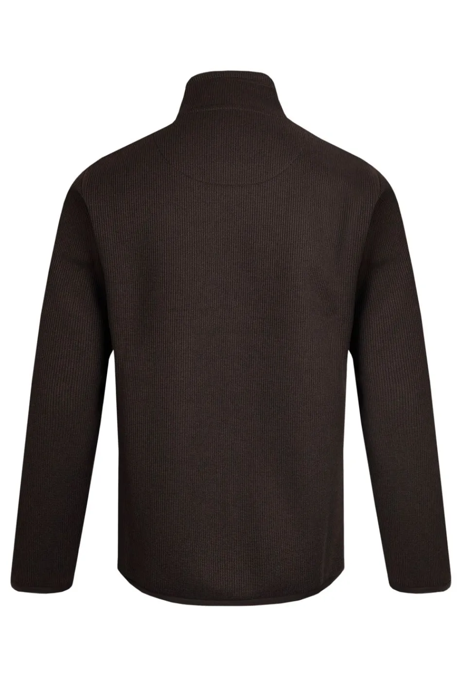 Weird Fish Fleece|Burlock 1/4 Zip Bonded Fleece Chocolate