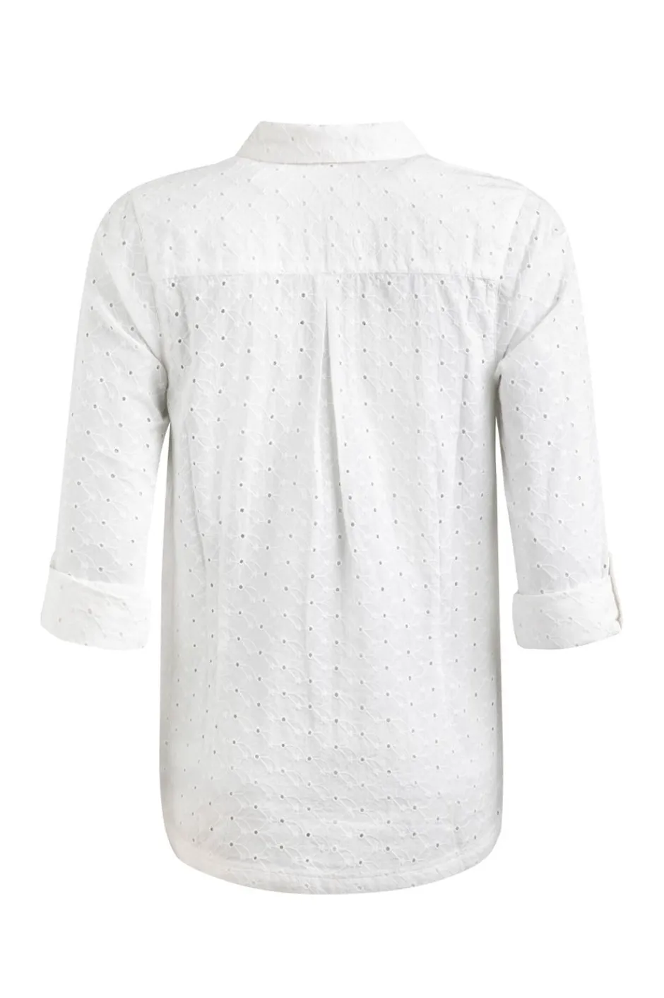 Weird Fish Tunics|Tops & T-Shirts|Camille Organic Cotton Broidery Shirt White
