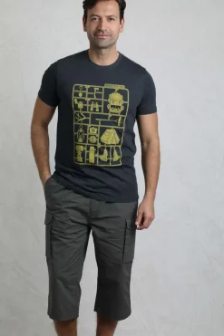 Weird Fish T-Shirts|Camp Kit Front Print Eco Graphic T-Shirt Navy