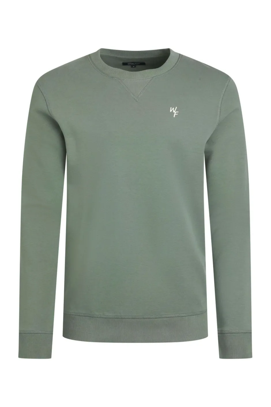 Weird Fish Sweatshirts & Hoodies|Carlise Organic Cotton Crew Neck Sweatshirt Army Green