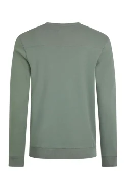 Weird Fish Sweatshirts & Hoodies|Carlise Organic Cotton Crew Neck Sweatshirt Army Green