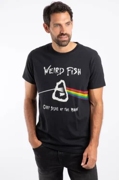 Weird Fish T-Shirts|Carp Side Front Print Artist T-Shirt Black