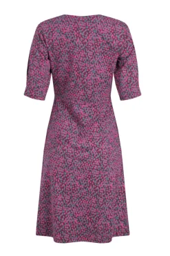 Weird Fish Dresses|Cassandra Organic Cotton Jersey Swing Dress Dark Raspberry