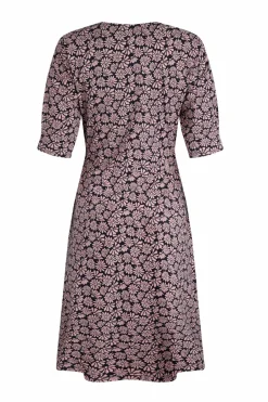 Weird Fish Dresses|Cassandra Organic Cotton Jersey Swing Dress Tea Rose