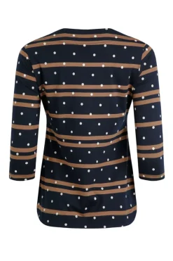 Weird Fish Tunics|Tops & T-Shirts|Cecily Organic Cotton Stripe Jersey T-Shirt Navy