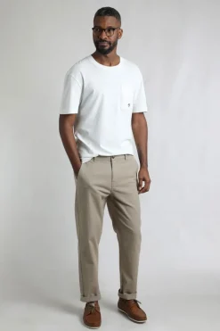 Weird Fish Trousers & Jeans|Charleigh Textured Chino Trousers Stone