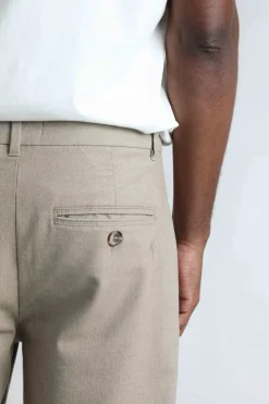 Weird Fish Trousers & Jeans|Charleigh Textured Chino Trousers Stone