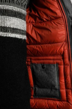 Weird Fish Coats, Jackets And Gilets|Charlestown Houndstooth Puffer Jacket Anthracite