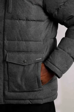 Weird Fish Coats, Jackets And Gilets|Charlestown Houndstooth Puffer Jacket Anthracite