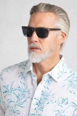 Weird Fish Caps & Scarves|Scarves & Caps|Charlton Rectangular Sunglasses Gunmetal