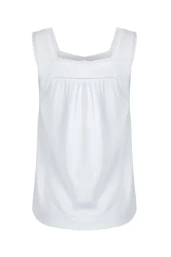 Weird Fish Tunics|Tops & T-Shirts|Chelle Organic Cotton Jersey Square Neck Vest White