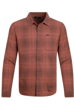Weird Fish Shirts|Chester Organic Cotton Flannel Check Shirt Nut