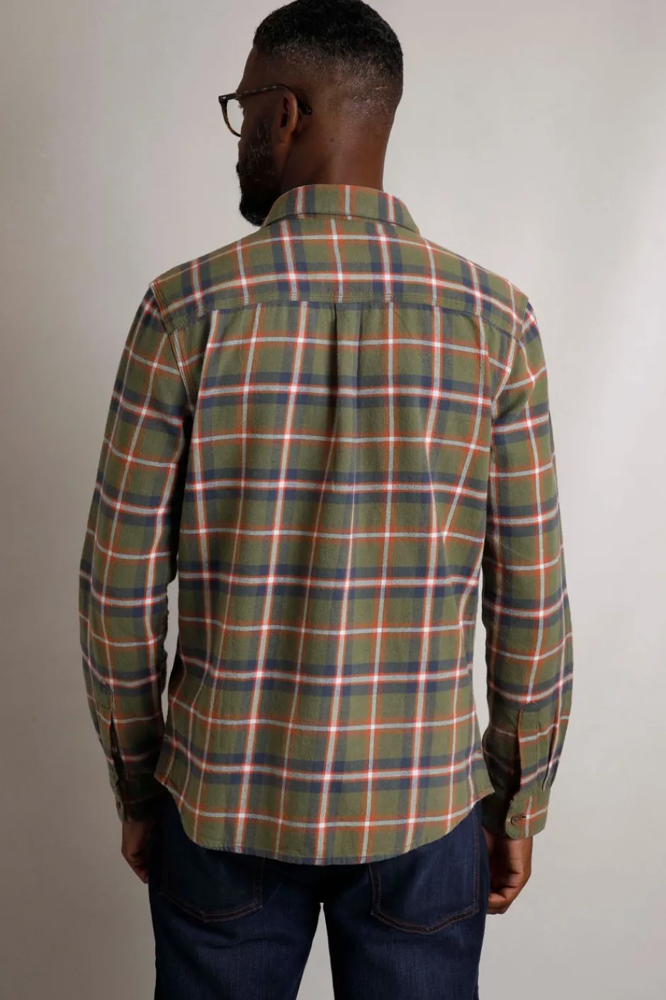 Weird Fish Shirts|Chester Organic Cotton Flannel Check Shirt Celery