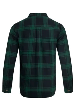 Weird Fish Shirts|Chester Organic Cotton Flannel Check Shirt Navy