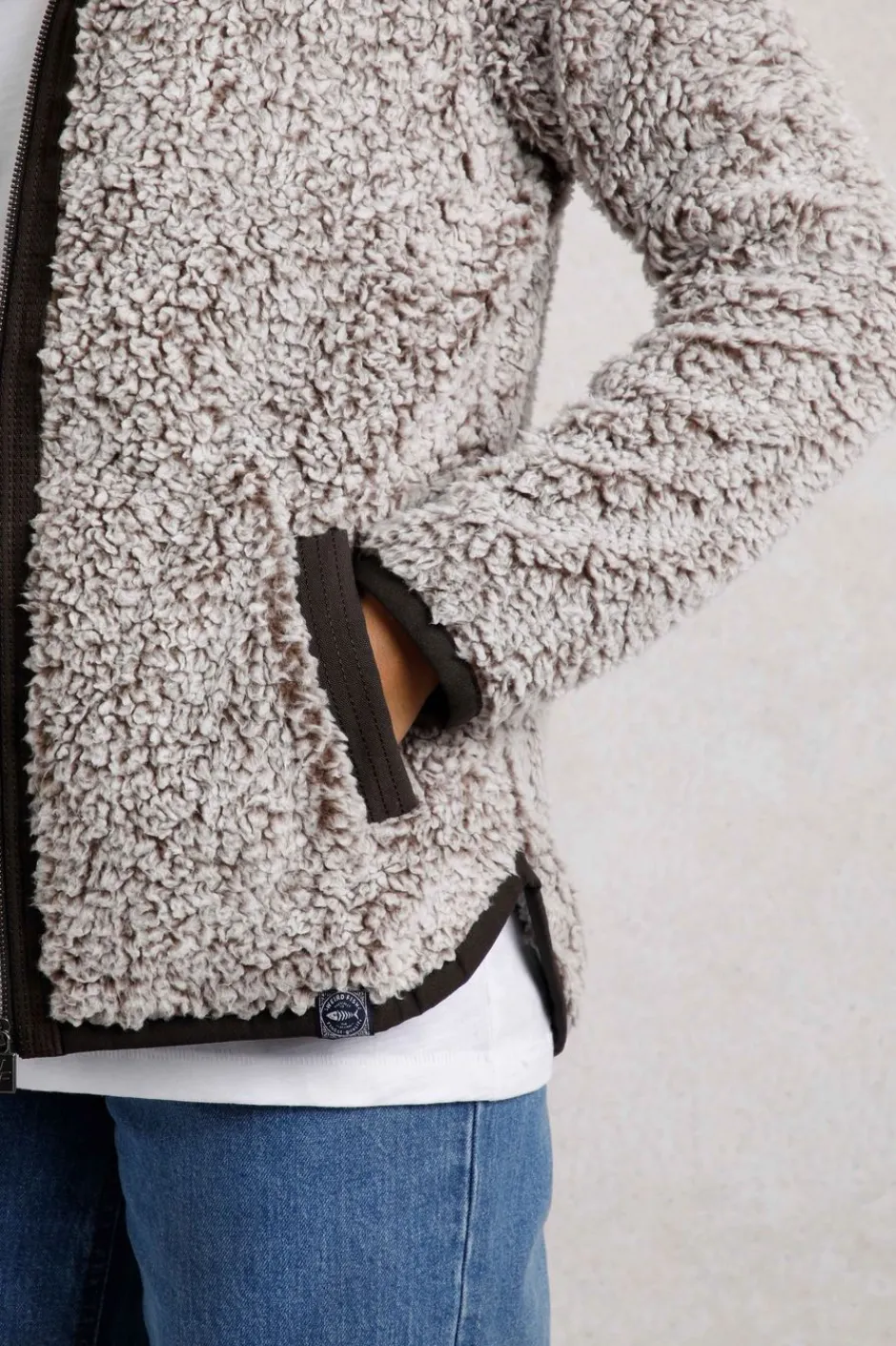 Weird Fish Fleece|Clove Cosy Full Zip Fleece Bronze
