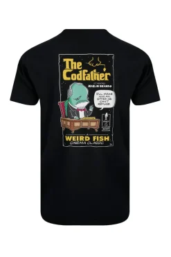 Weird Fish T-Shirts|Codfather Back Print Artist T-Shirt Black