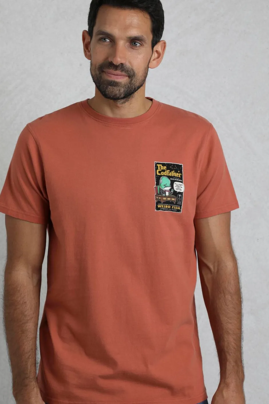 Weird Fish T-Shirts|Codfather Heritage Wash Artist T-Shirt Baked Clay