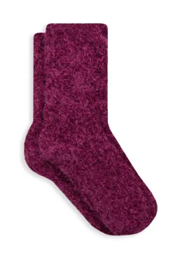 Weird Fish Socks & Tights|Socks & Tights|Colyn Chenille Cable Knit Socks Boysenberry