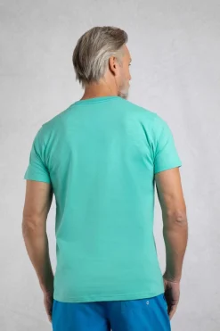 Weird Fish T-Shirts|Coordinates Eco Front Print Graphic T-Shirt Aqua Marine