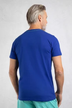 Weird Fish T-Shirts|Coordinates Eco Front Print Graphic T-Shirt Cobalt Blue