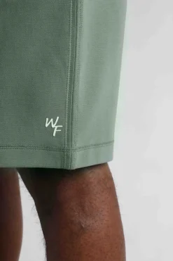 Weird Fish Shorts|Crawford Organic Cotton Loopback Shorts Army Green