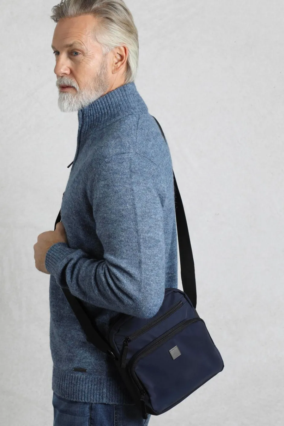 Weird Fish Caps & Scarves|Scarves & Caps|Crowley Commuter Crossbody Bag Navy