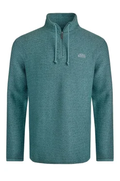 Weird Fish Sweatshirts & Hoodies|Cruiser 1/4 Zip Eco Macaroni Mineral Blue
