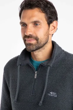 Weird Fish Sweatshirts & Hoodies|Cruiser 1/4 Zip Eco Macaroni Navy