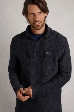 Weird Fish Sweatshirts & Hoodies|Cruiser 1/4 Zip Eco Macaroni Navy