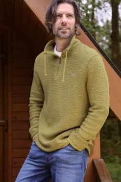 Weird Fish Sweatshirts & Hoodies|Cruiser 1/4 Zip Eco Macaroni Antique Moss