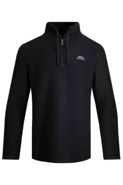 Weird Fish Sweatshirts & Hoodies|Cruiser 1/4 Zip Eco Macaroni Sweatshirt Black