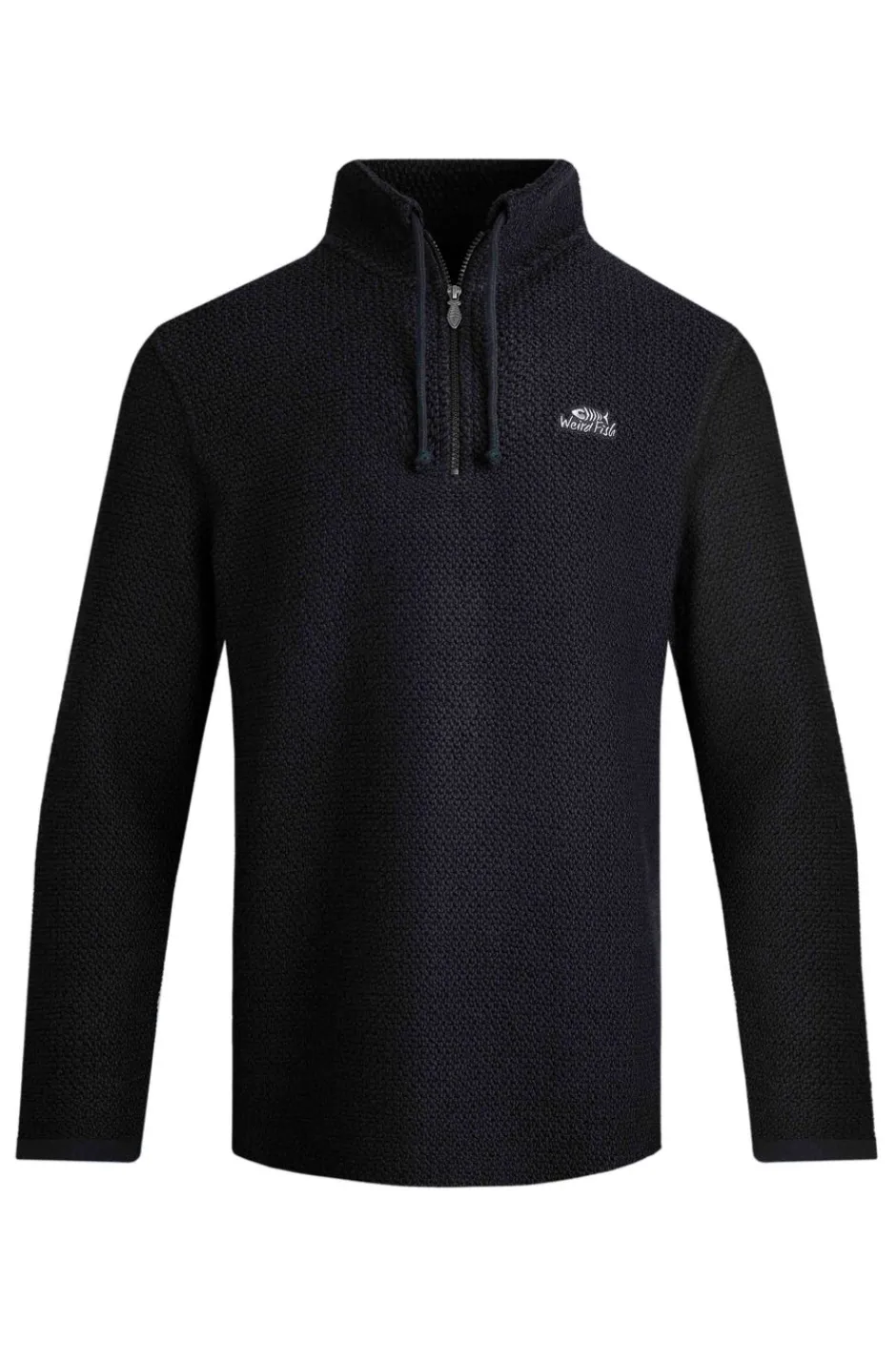 Weird Fish Sweatshirts & Hoodies|Cruiser 1/4 Zip Eco Macaroni Sweatshirt Black