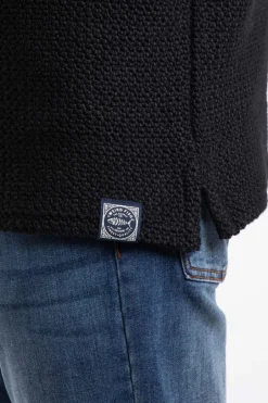 Weird Fish Sweatshirts & Hoodies|Cruiser 1/4 Zip Eco Macaroni Sweatshirt Black