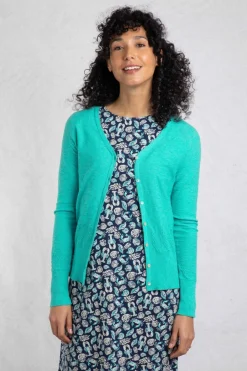 Weird Fish Jumpers & Cardigans|Knitwear|Curran Lightweight Cardigan Blue