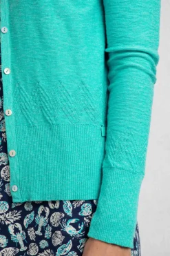Weird Fish Jumpers & Cardigans|Knitwear|Curran Lightweight Cardigan Blue