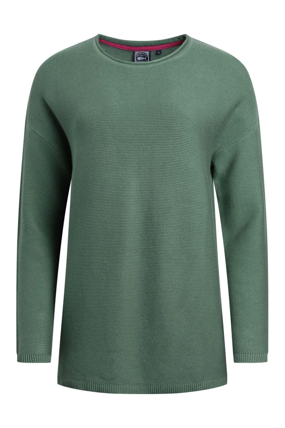 Weird Fish Jumpers & Cardigans|Knitwear|Dalla Knitted Crew Neck Jumper Dark Jade