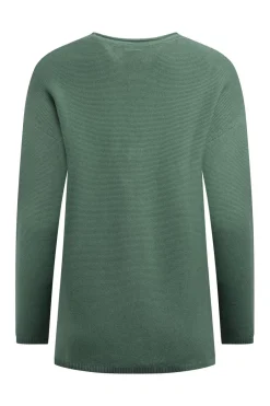 Weird Fish Jumpers & Cardigans|Knitwear|Dalla Knitted Crew Neck Jumper Dark Jade