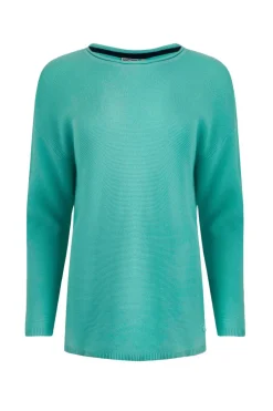 Weird Fish Jumpers & Cardigans|Knitwear|Dalla Knitted Crew Neck Jumper Aqua Marine