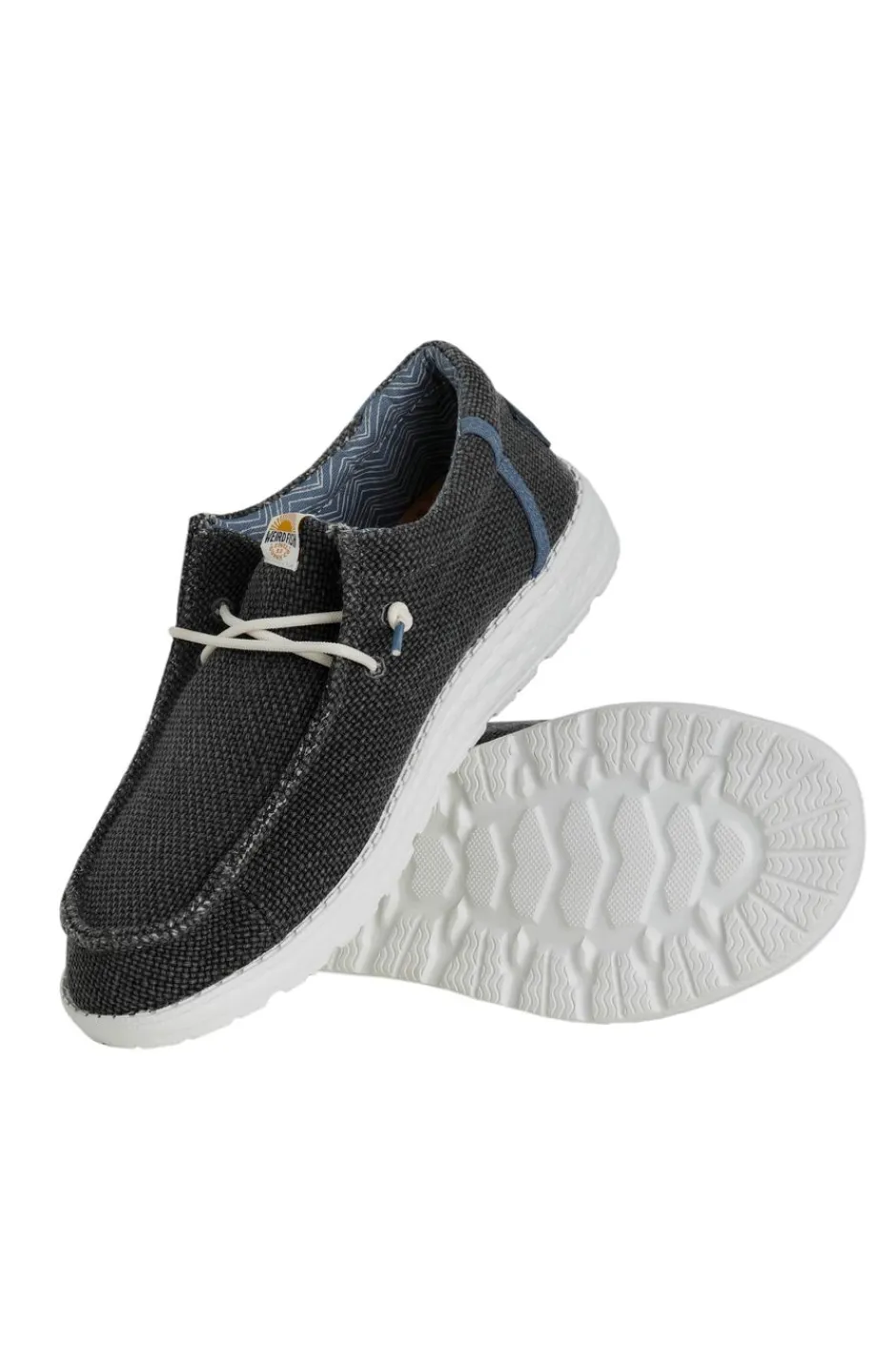 Weird Fish Caps & Scarves|Scarves & Caps|Danio Canvas Lace Slip On Shoes Navy