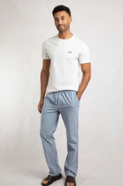 Weird Fish Trousers & Jeans|Danny Lightweight Summer Trousers Denim