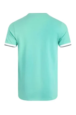 Weird Fish T-Shirts|Danville Organic Cotton Pique T-Shirt Aqua Marine