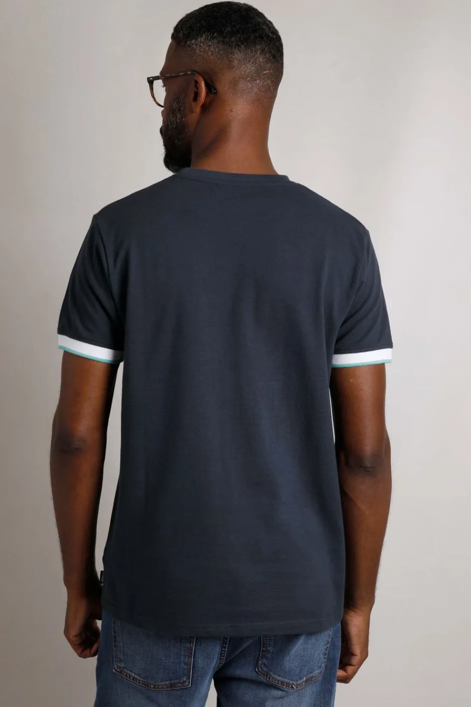 Weird Fish T-Shirts|Danville Organic Cotton Pique T-Shirt Navy